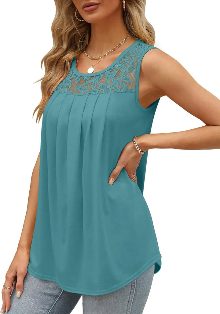 CHARLY - CLASSIC SLEEVELESS BLOUSE