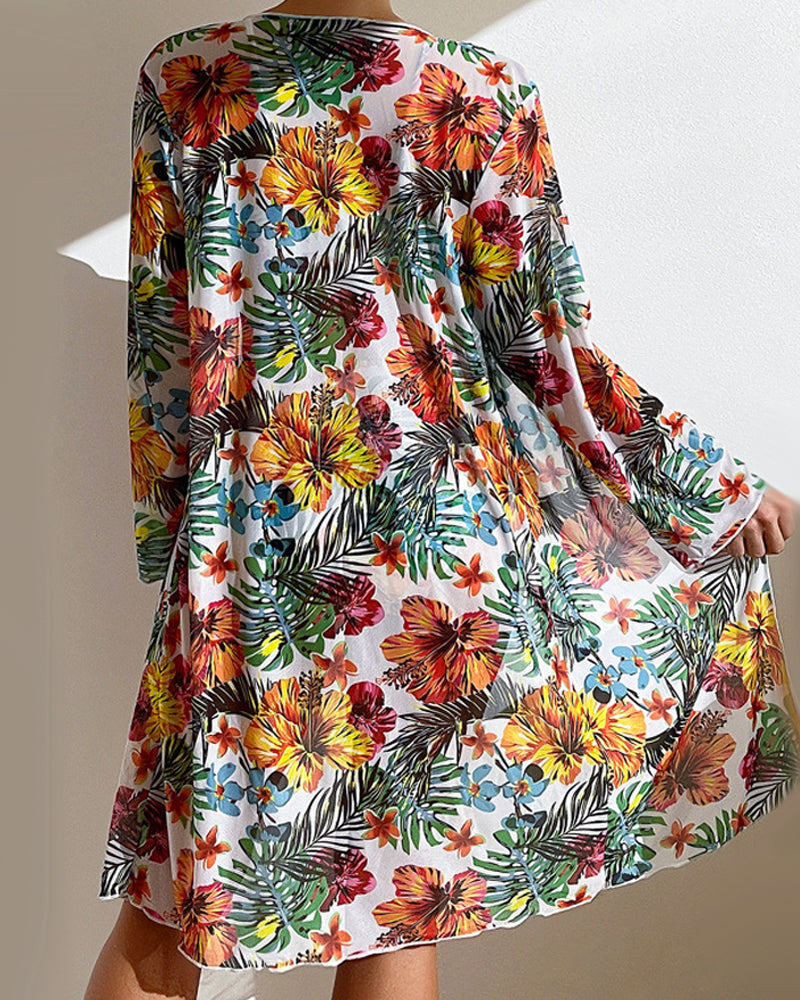 Carren - Bikini and floral skirt